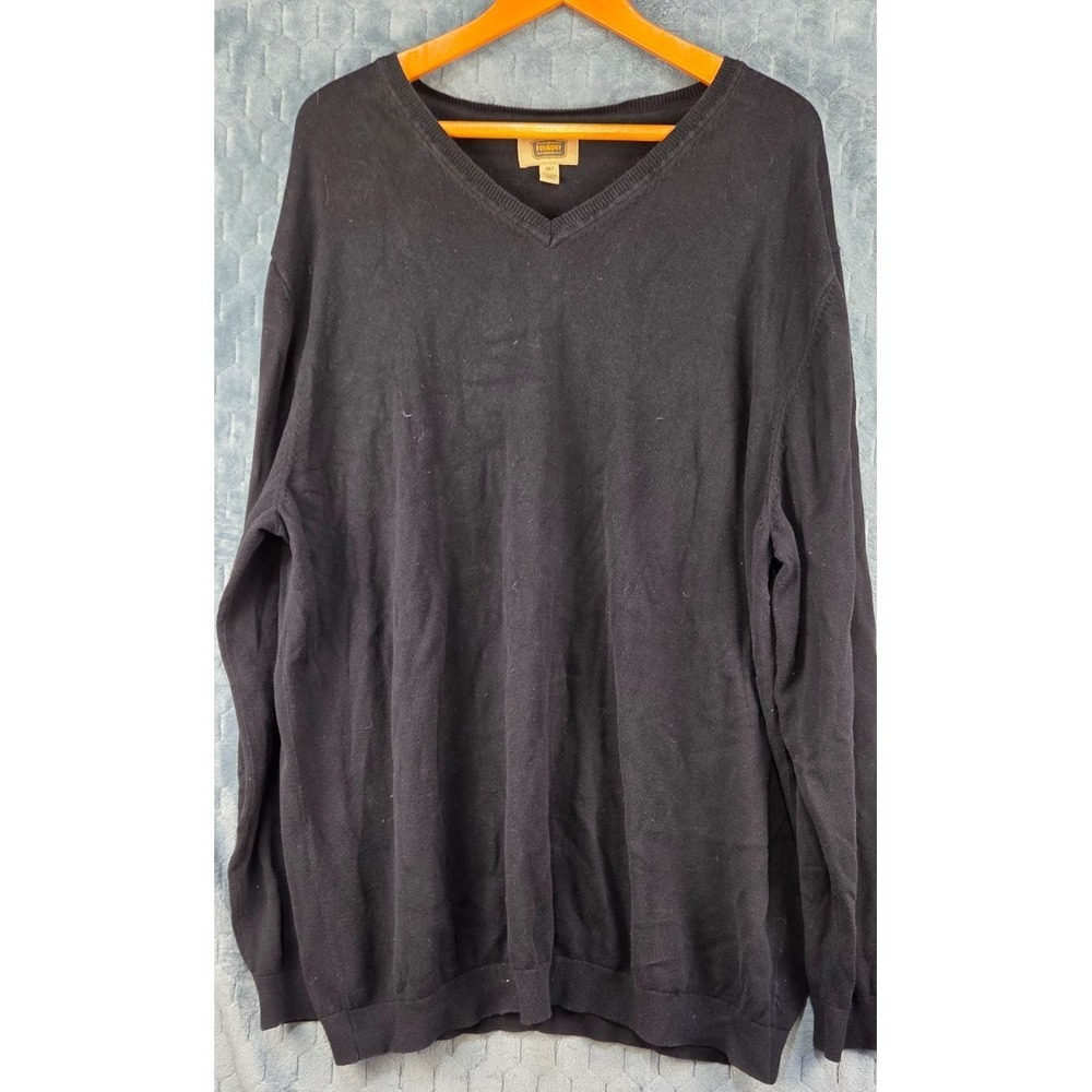 Foundry Sweater‎ Adult Black 4XL Tall Navy 100% Cotton